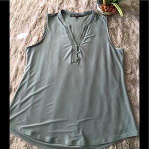 NWOT WHBM knit top, military green